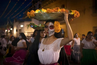 Dia de muertos en oaxaca mexic